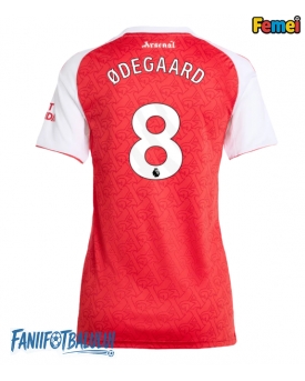 Arsenal Martin Odegaard #8 Tricou Fotbal Replică 2025-26 Femei Acasa
